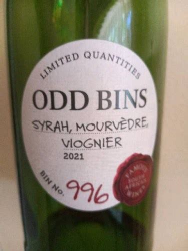 Odd Bins Bin No 996 Red Blend Vivino US