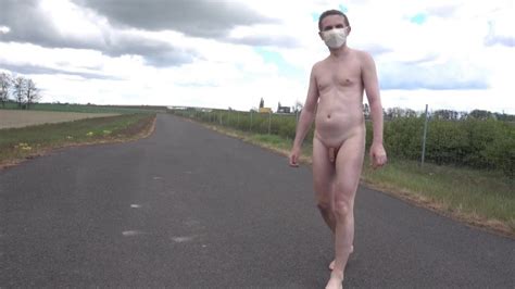 A Completely Naked Man Is Walking Right Next To The Highway Pornhub