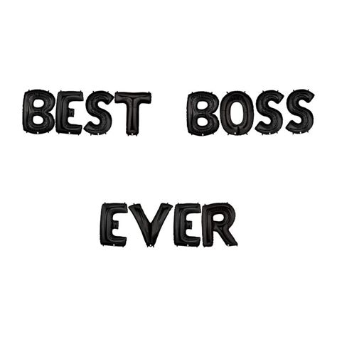 Best Boss Ever Balloon Banner Set Bosss Day Instaballoons