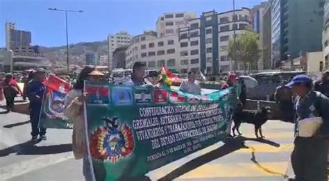 La Paz Gremiales Marchan Junto A Otros Sectores Contra Denominado