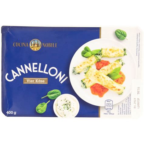 ROKSH Pizza Fertiggerichte CUCINA NOBILE Cannelloni Vier Käse 400g