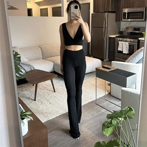 Naked Wardrobe Women S Black Trousers Depop