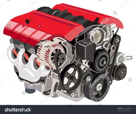 Car Engine Vector