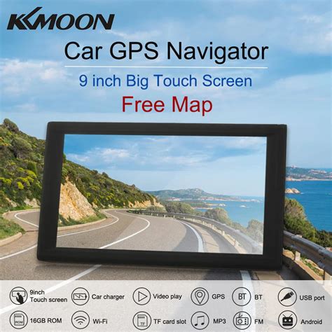 KKmoon 9inch GPS Navigation Android Smart System 16GB Portable Car