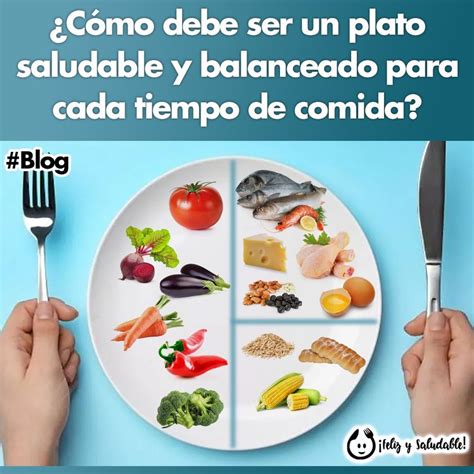 ¿cómo Debe Ser Un Plato Saludable Y Balanceado Para Cada Tiempo De