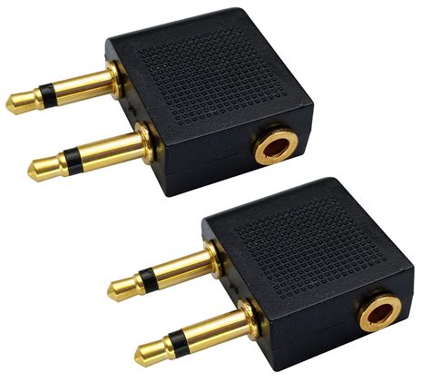 Buy AAOTOKK Dual 3 5mm 1 8 Male To 3 5mm Female AUX Audio Jack