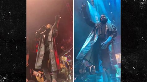 Kanye West Holds Surprise Performance During DJ Khaled's Set At Miami Club