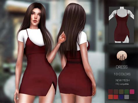 Busra Tr S Dress Bd Sims Clothing Sims Mods Clothes Sims