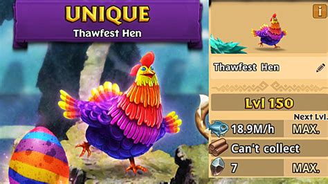 Thawfest Han Max Level 150 Titan Mode Unique Chicken Dragons Rise