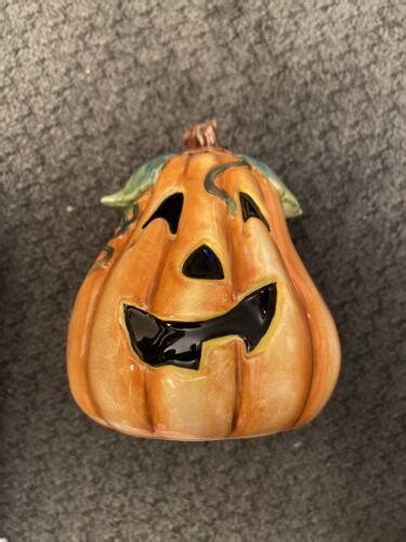 Fitz And Floyd Halloween Bunny Blooms Pumpkin Decoration. H1 | #3928600119