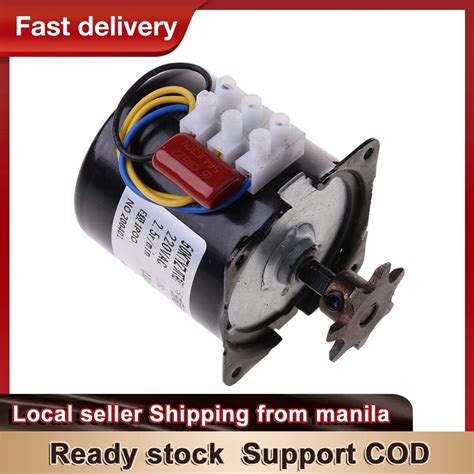 New Upgrade 60KTYZ Permanent Magnet Synchronous Motor AC 220V 14W Gear