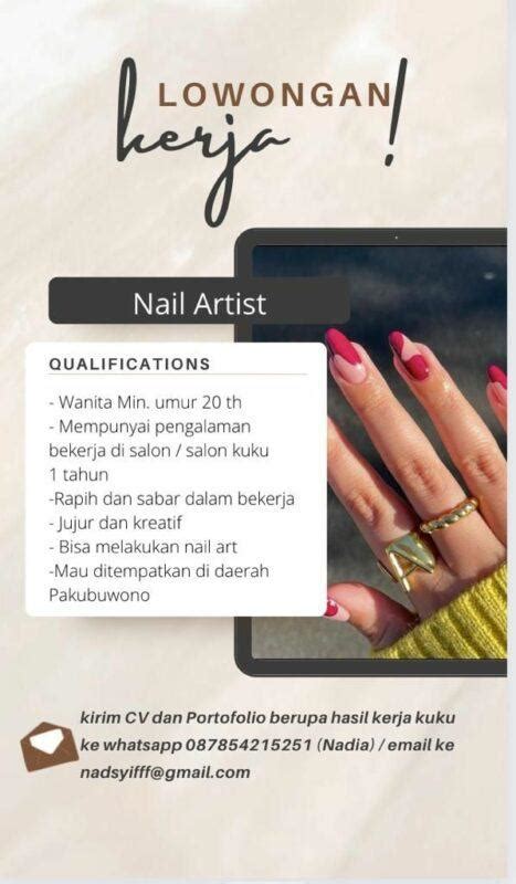 Lowongan Kerja Nail Artist Nail Technician Di The Buffers Club