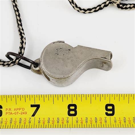 Vintage Us Army Solid Brass Regulation Whistle