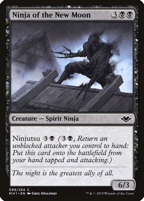 Ninja Of The New Moon · Modern Horizons Mh1 99 · Scryfall Magic The