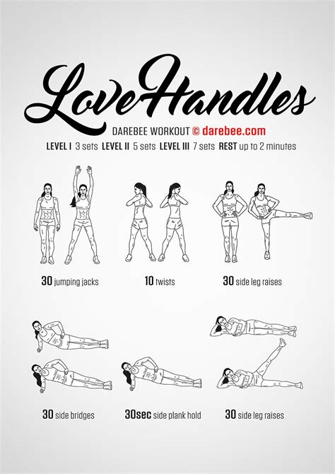 Love Handles Workout Love Handle Workout Workout Plan Workout