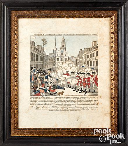 After Paul Revere engraving of the Boston Massacre sold at auction on ...