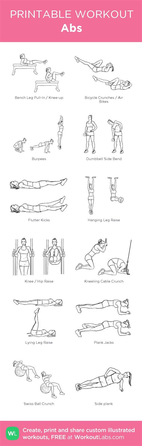 Fitness Motivation Abs My Custom Printable Workout By Workoutlabs Workoutlabs