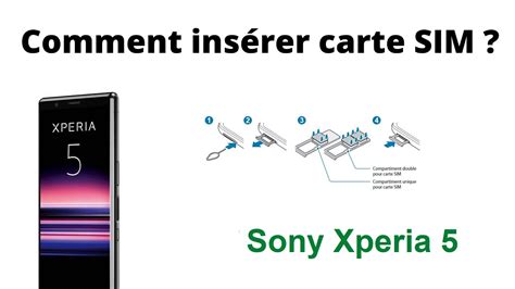 Comment insérer carte SIM dans Sony Xperia 5 YouTube