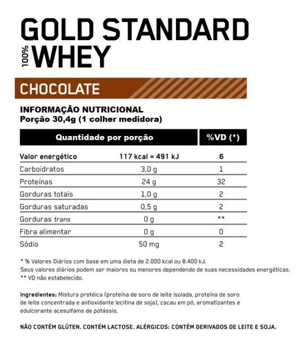 Suplemento En Polvo Optimum Nutrition Proteína Gold Standard 100 Whey