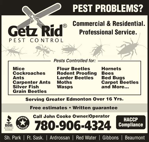 Getz Rid Pest Control | Canpages