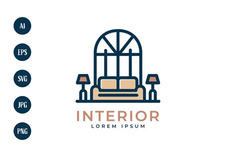 Home Decoration Interior Logo Design Graphic By Sabavector Creative