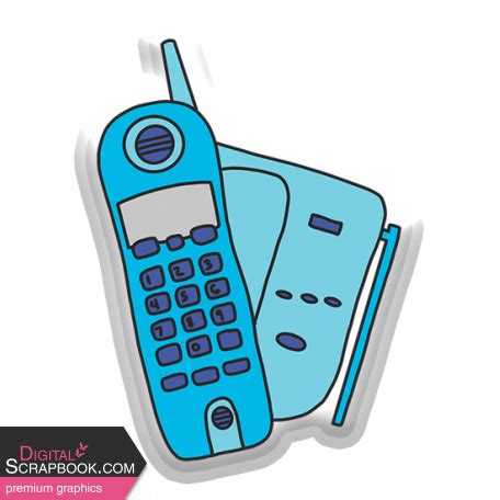 Good Life May June Retro Puffy Sticker Cordless Phone Graphic