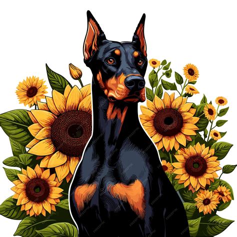 Premium Vector | Cute doberman pinscher dog cartoon vector style white