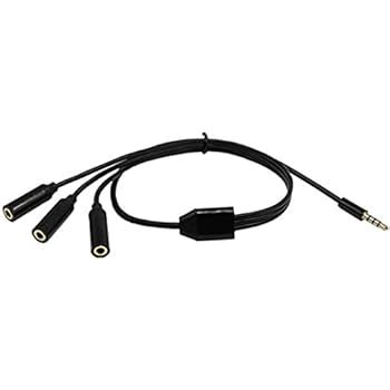 Cablesonline Mm Trrs Male To Dual Trrs Female Stereo Pole Splitter