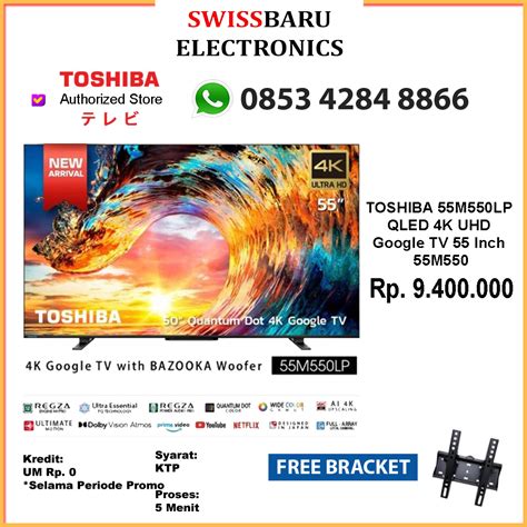 TOSHIBA 55M550LP QLED 4K UHD Google TV 55 Inch Swiss Baru Electronics