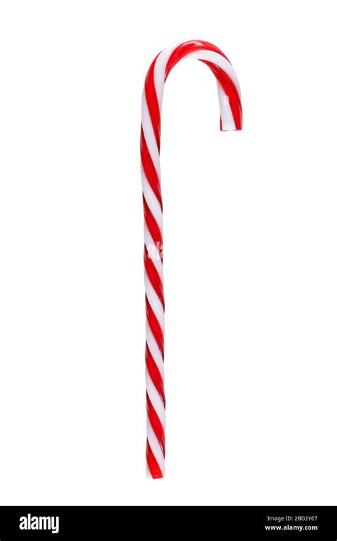 Christmas Candy Cane Isolated On White Background Stock Photo Alamy