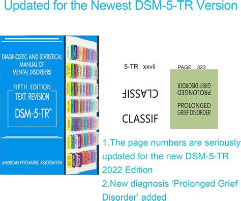 Buy Index Tabs For DSM 5 TR 2022 Color Coded DSM V TR Tabs Laminated