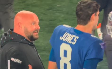 Heated Giants Hc Brian Daboll Confronts Daniel Jones On The Sideline