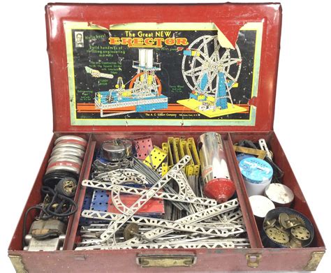 Lot Vintage Erector Set