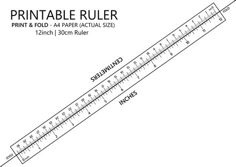 Free Printable Blank Ruler Templates 10 Cm Inch Paper Pdf