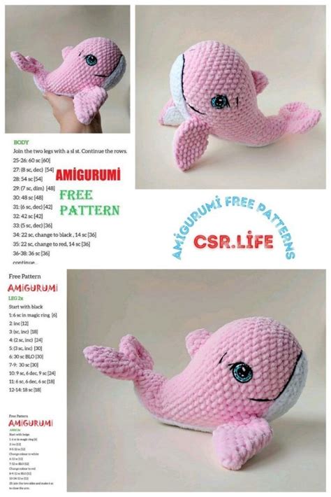 Amigurumi Whale Free Crochet Pattern Csr Life Crochet Whale