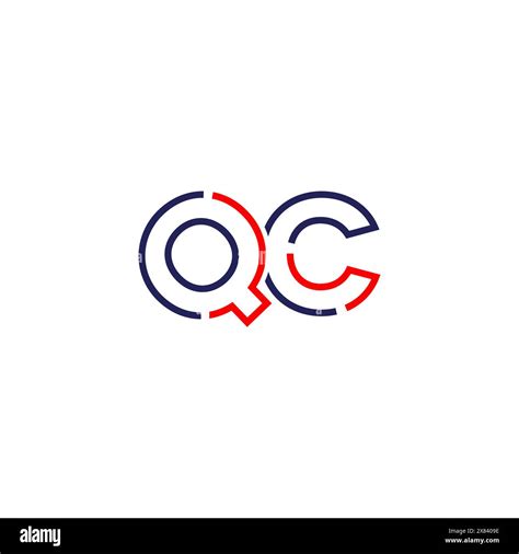 Qc Tech Logo Concept Design Stock Vector Image Art Alamy