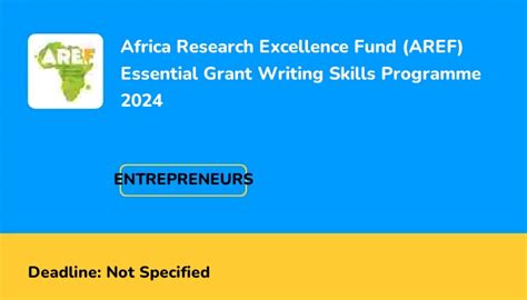 Africa Research Excellence Fund Aref Essential Grant Writing Skills