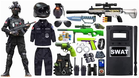 Special Police Weapons Toy set Unboxing-M416 guns,Golt 1911,Revolver ...
