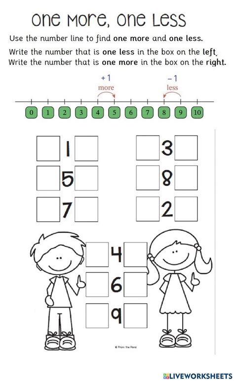 The Number Line Worksheet For Numbers 1 To 10 With Pictures And Words On It