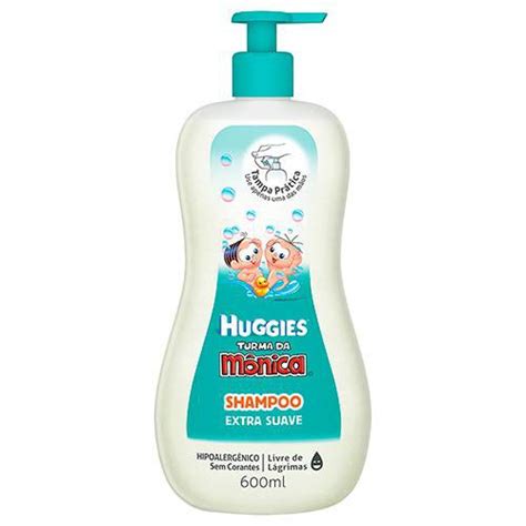 Shampoo Huggies Turma Da Mônica Suave 600ml aplicador Submarino