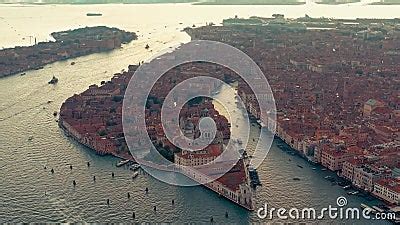 Venice, Italy - June, 2019: Aerial Drone Panorama View of Venice ...