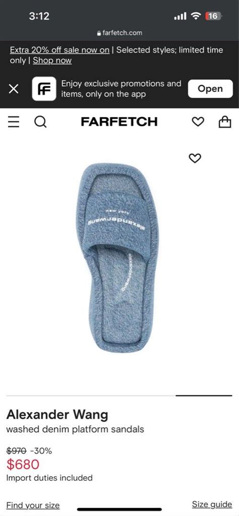 ALEXANDER WANG WASHED DENIM SANDALS Women S Fashion Footwear Sandals