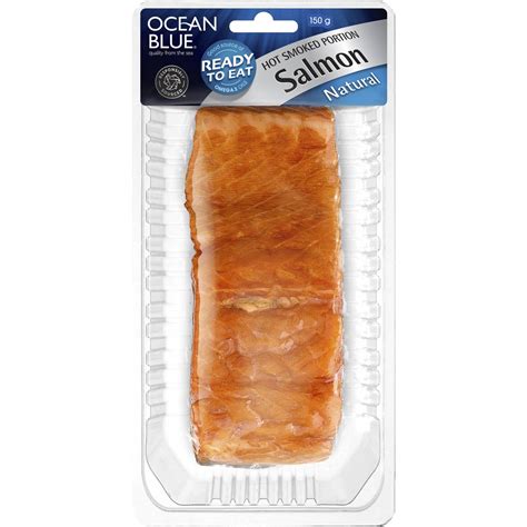 Ocean Blue Hot Smoked Portion Salmon Natural G Woolworths