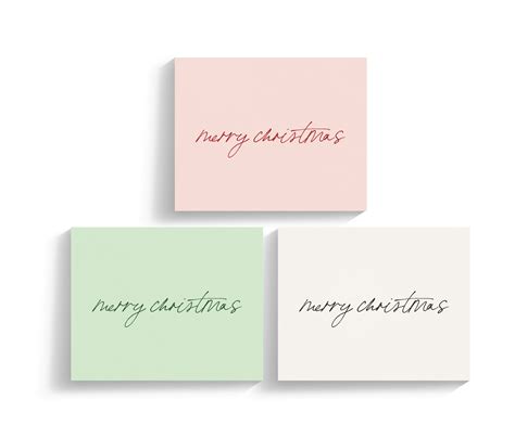 Simple Christmas Cards - 12 Pack - Words With Heart