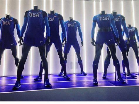 Team USA Olympic Track and Field uniforms (men and women) by Nike. Rio ...