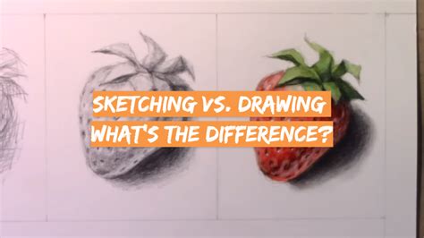 Sketching Vs Drawing Whats The Difference Drawingprofy