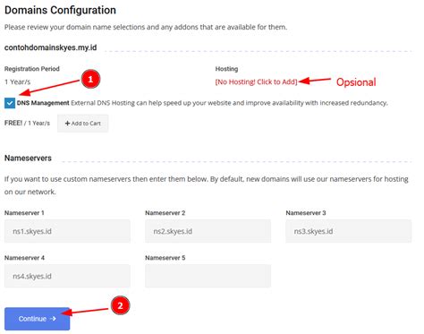 Langkah Order Domain Pusat Pengetahuan Skyes Hosting