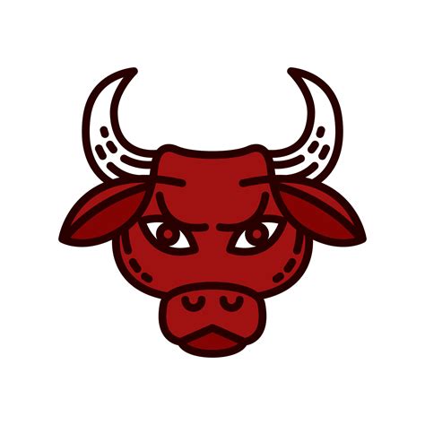 Buffalo Head Icon Symbol Illustration. Bull Logo Vector. Ox Zodiac Design Character 12190735