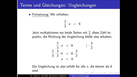 Terme Und Gleichungen Teil 16 Beispielaufgaben Zu Ungleichungen YouTube