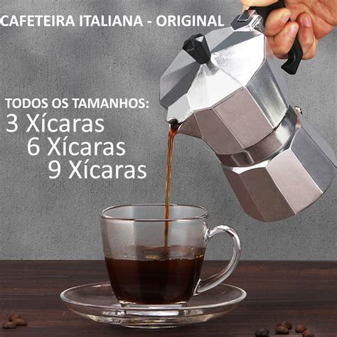 Cafeteira Italiana Inox Premium 3 6 9 Xícaras Moka Café Expresso